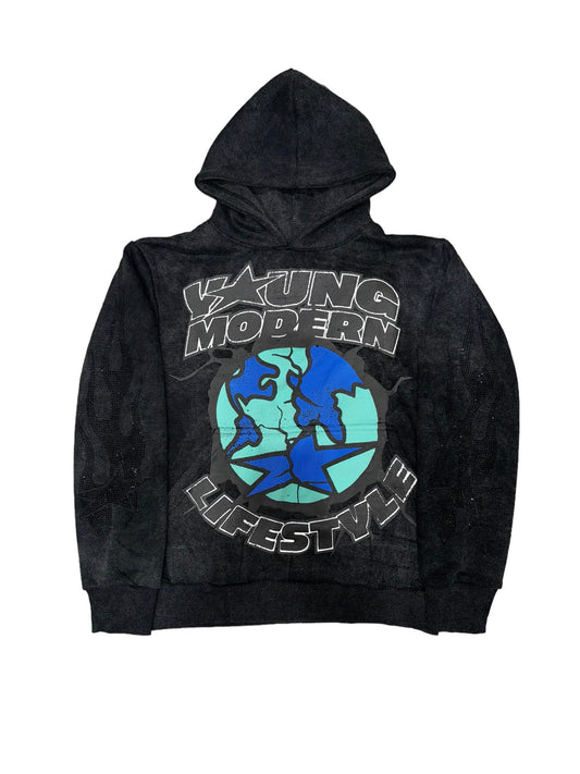 YML Black Hooded Sweatshirt